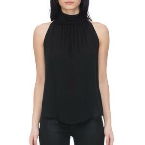 Joie Erola Silk High Neck Sleeveless Blouse